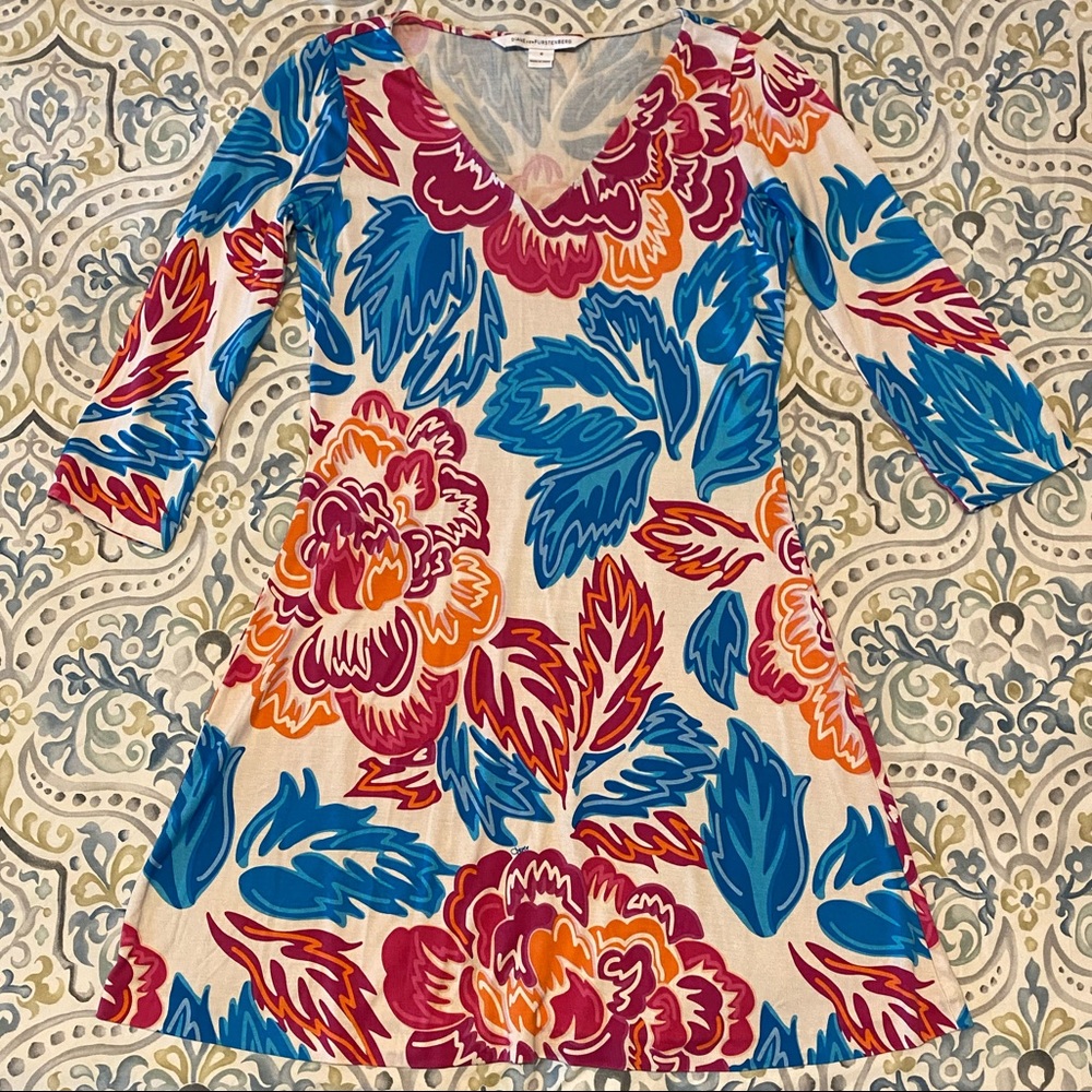 DVF long sleeve dress